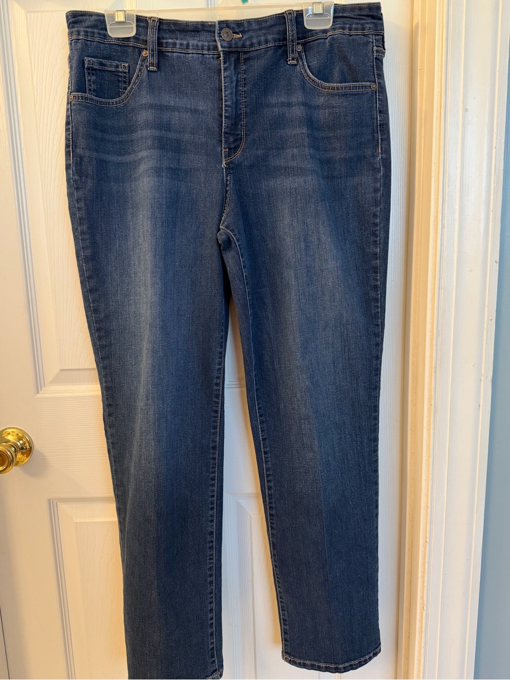 Wonderly Mid-Rise Straight Leg Stretch Jeans Sz 14R